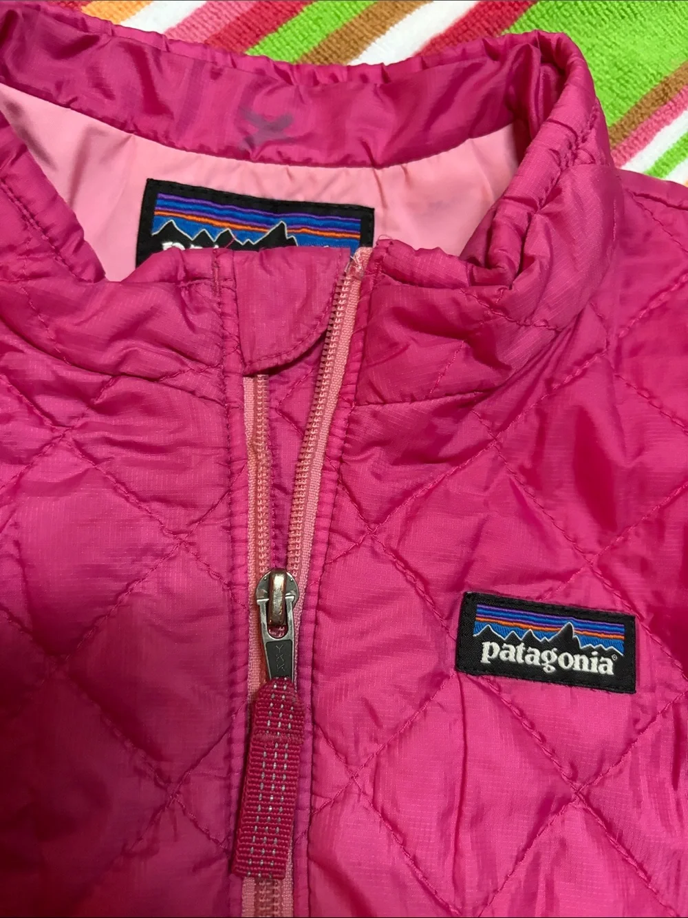 Patagonia Toddler Hot Pink Nano Puff Puffer Jacket
